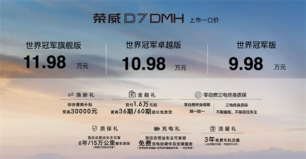 中国混动问鼎世界之巅，荣威DMH双车正式上市